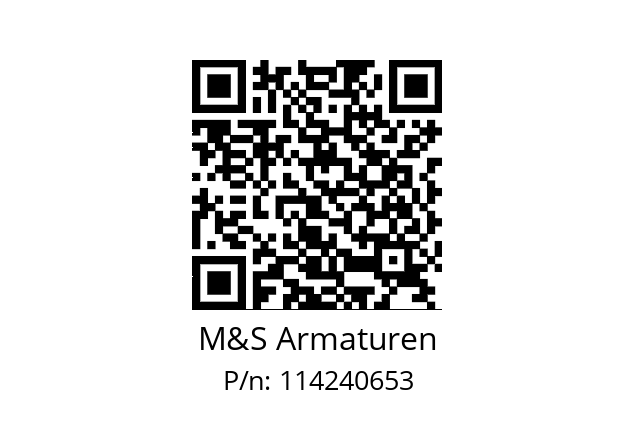   M&S Armaturen 114240653