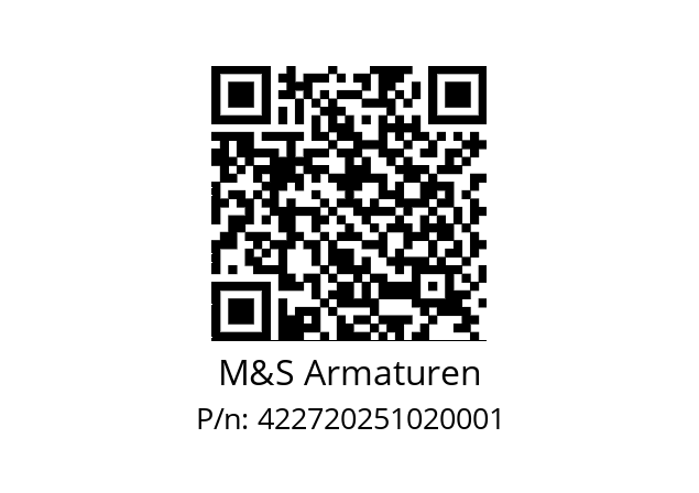   M&S Armaturen 422720251020001