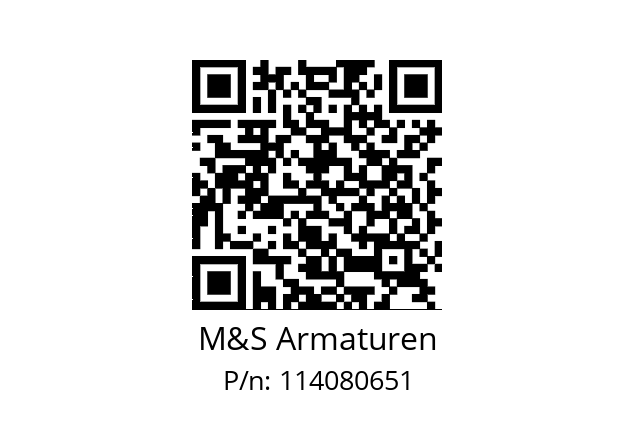   M&S Armaturen 114080651