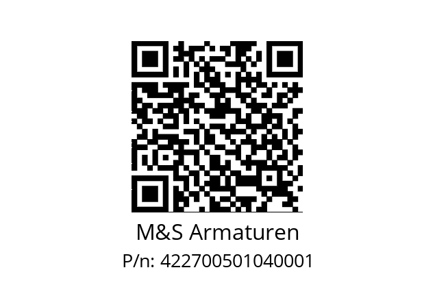   M&S Armaturen 422700501040001