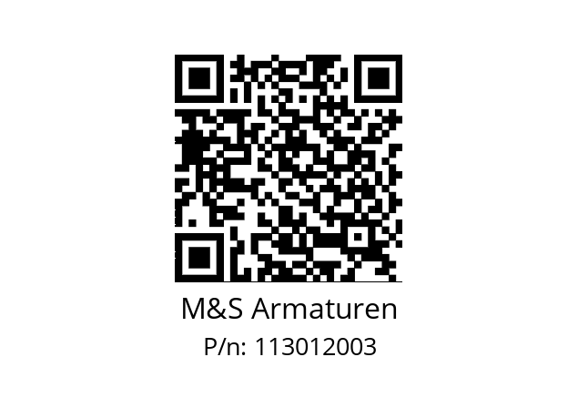   M&S Armaturen 113012003