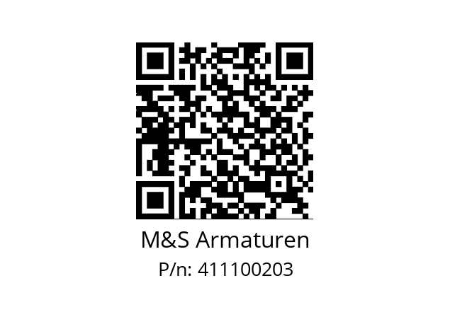   M&S Armaturen 411100203