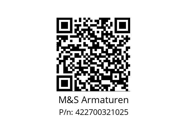   M&S Armaturen 422700321025