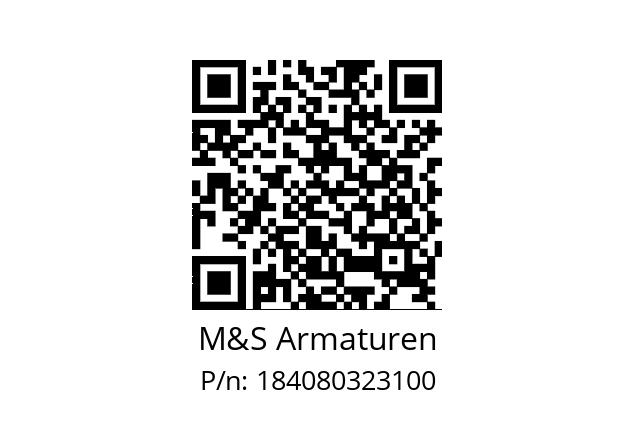   M&S Armaturen 184080323100