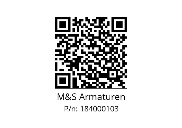   M&S Armaturen 184000103