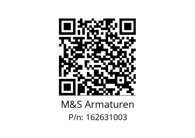   M&S Armaturen 162631003