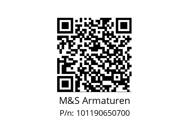   M&S Armaturen 101190650700