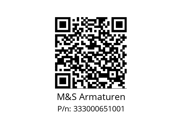   M&S Armaturen 333000651001