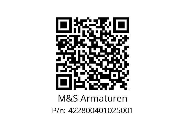   M&S Armaturen 422800401025001