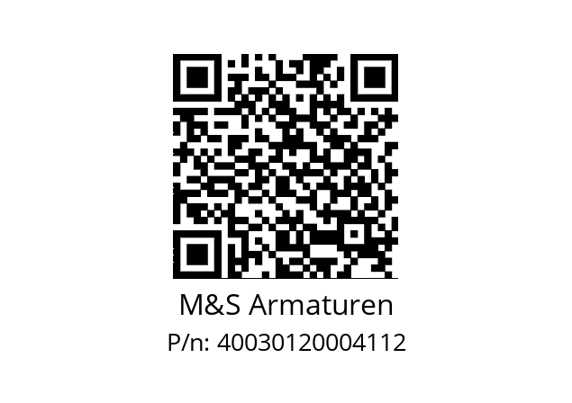   M&S Armaturen 40030120004112