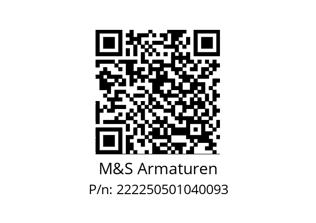   M&S Armaturen 222250501040093