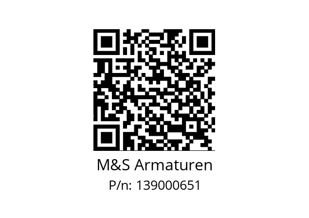   M&S Armaturen 139000651