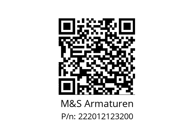   M&S Armaturen 222012123200