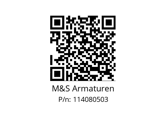   M&S Armaturen 114080503