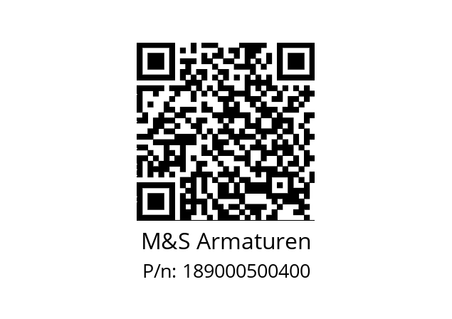   M&S Armaturen 189000500400