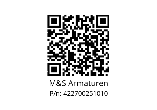   M&S Armaturen 422700251010