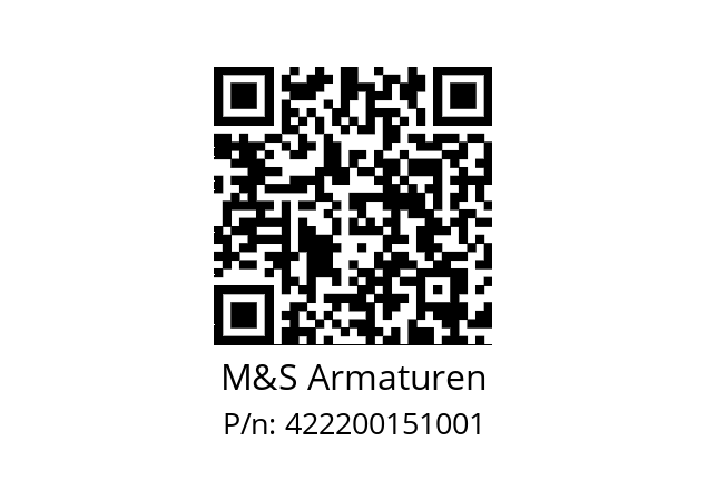   M&S Armaturen 422200151001