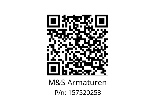   M&S Armaturen 157520253