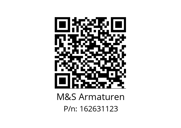   M&S Armaturen 162631123