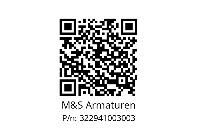   M&S Armaturen 322941003003