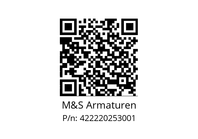   M&S Armaturen 422220253001