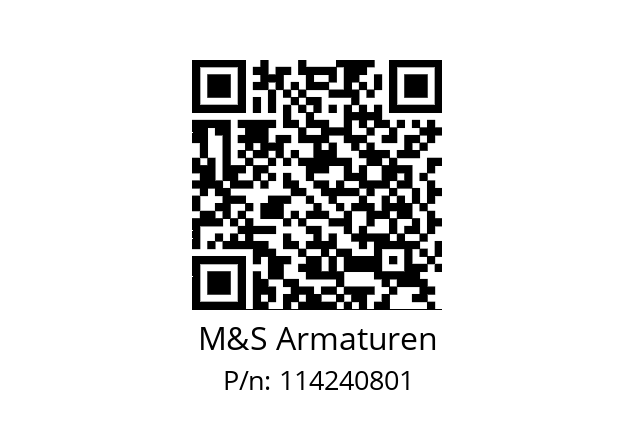   M&S Armaturen 114240801