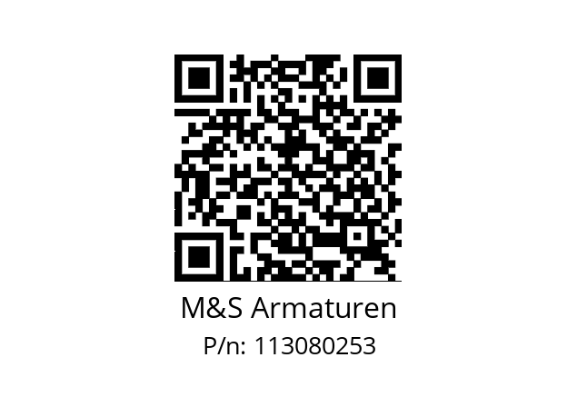   M&S Armaturen 113080253