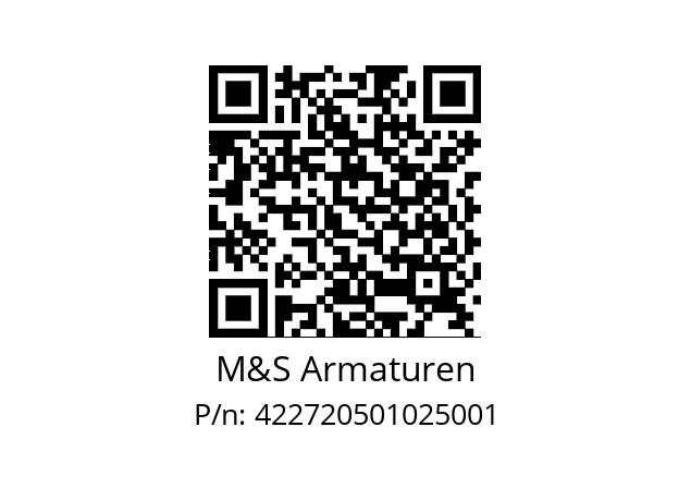   M&S Armaturen 422720501025001