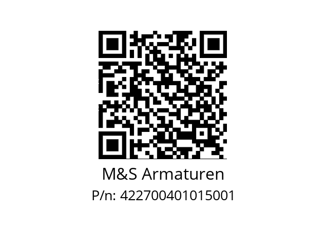   M&S Armaturen 422700401015001