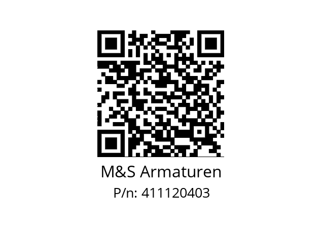   M&S Armaturen 411120403