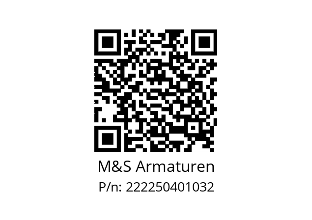   M&S Armaturen 222250401032