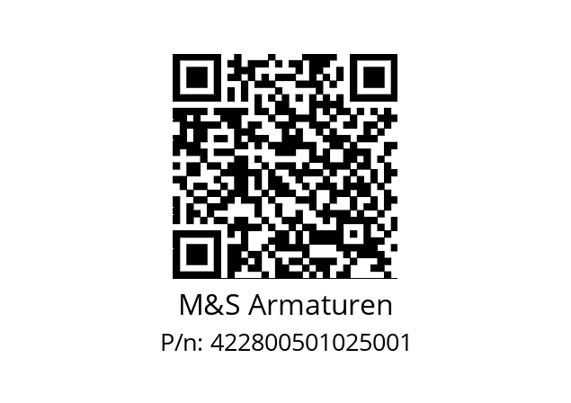   M&S Armaturen 422800501025001