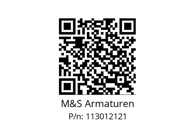   M&S Armaturen 113012121