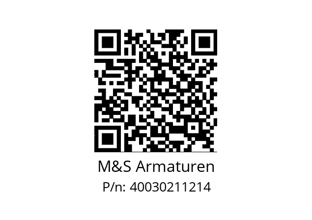   M&S Armaturen 40030211214