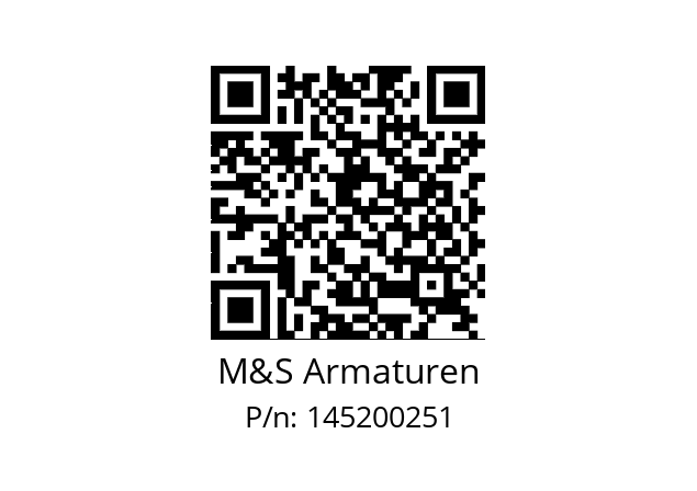   M&S Armaturen 145200251