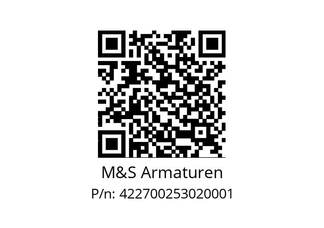   M&S Armaturen 422700253020001