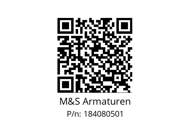   M&S Armaturen 184080501