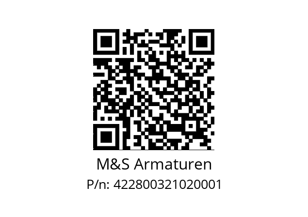   M&S Armaturen 422800321020001