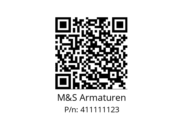   M&S Armaturen 411111123