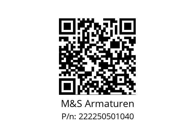   M&S Armaturen 222250501040