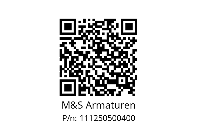   M&S Armaturen 111250500400