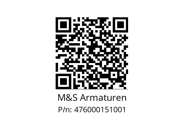   M&S Armaturen 476000151001