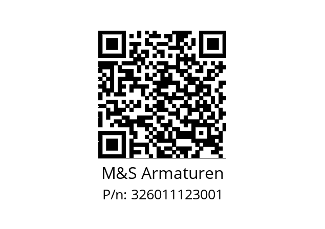   M&S Armaturen 326011123001