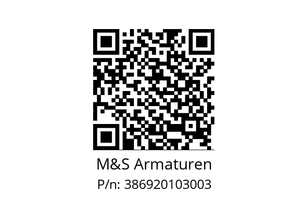   M&S Armaturen 386920103003