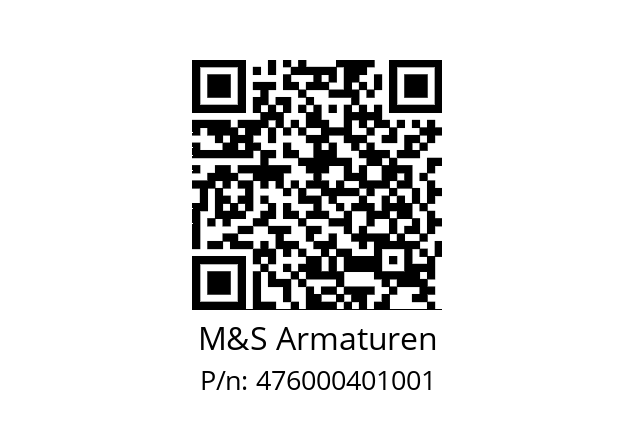   M&S Armaturen 476000401001