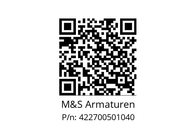   M&S Armaturen 422700501040