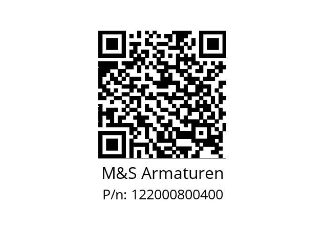   M&S Armaturen 122000800400