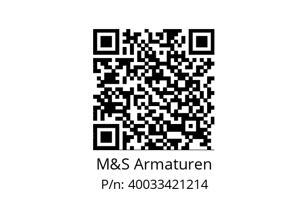   M&S Armaturen 40033421214