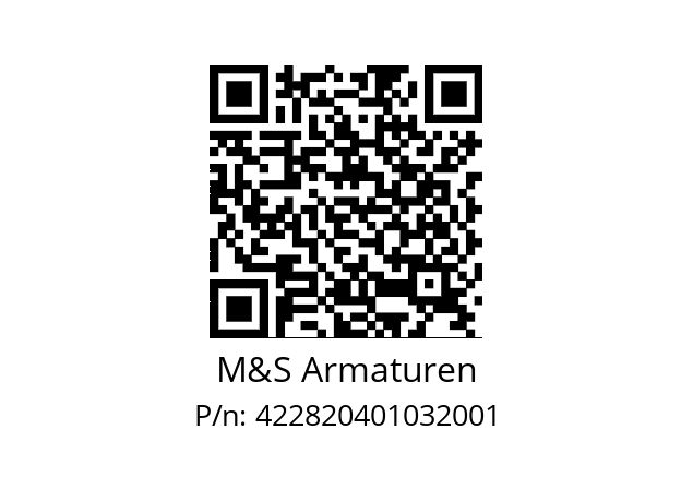   M&S Armaturen 422820401032001