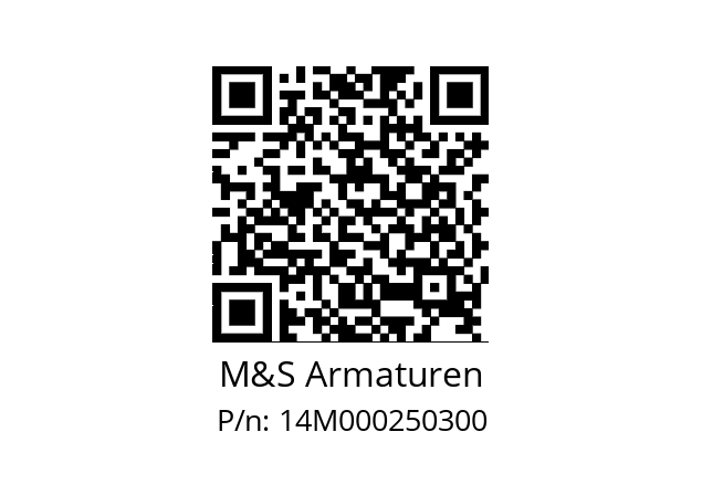   M&S Armaturen 14M000250300